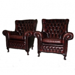 Coppia chesterfield bordeaux